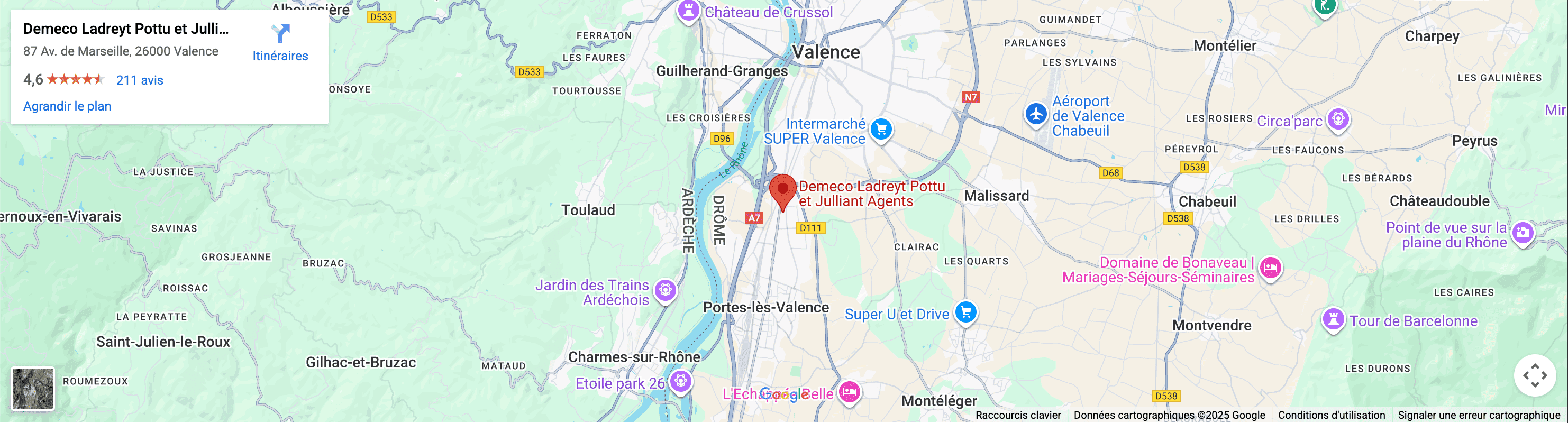 Localisation Ladreyt Valence