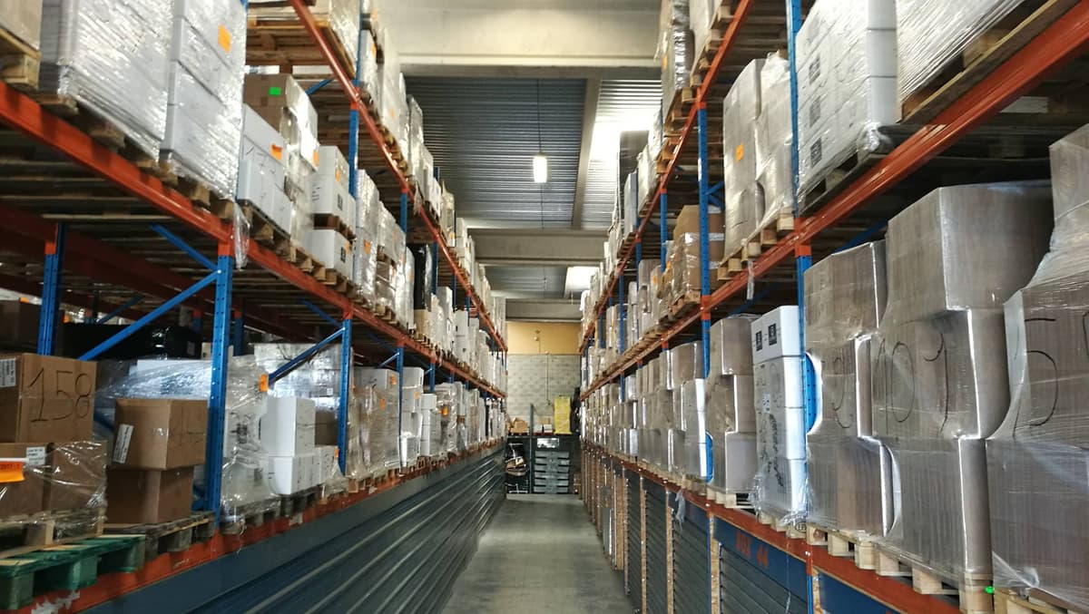 logistics warehouse storage racks